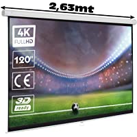 Pantalla de proyeccion Manual de 120&quot- ( 2-44 x 1-83 Metros )
